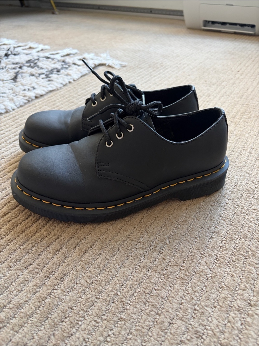 Dr. Martens Women’s Leather Lace-Up Shoes, Black, size 7